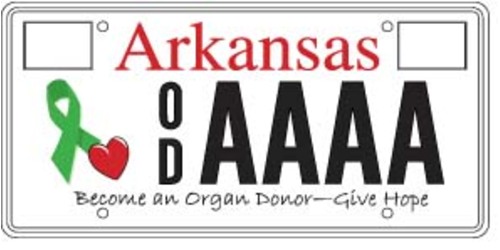 Organ Donor Awareness License Plate