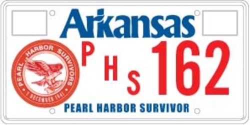 Pearl Harbor Survivor License Plate