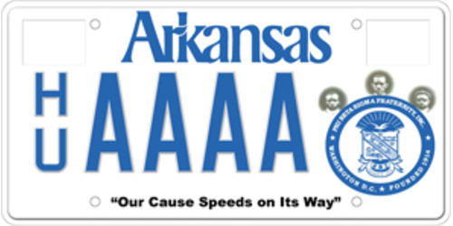 Phi Beta Sigma Fraternity License Plate