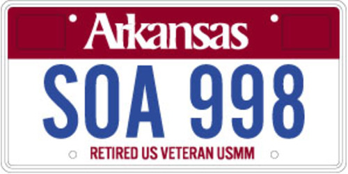Merchant Marine Retired License Plate