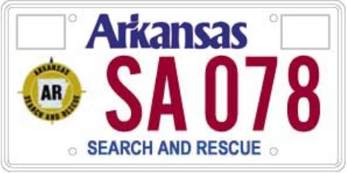 Search and Rescue License Plate