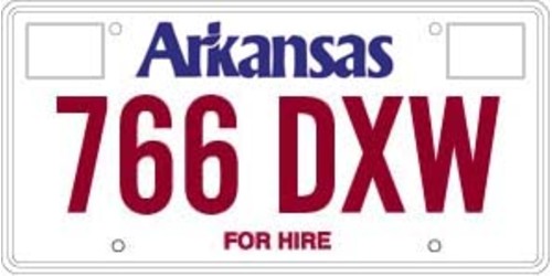 Taxi Cab License Plate