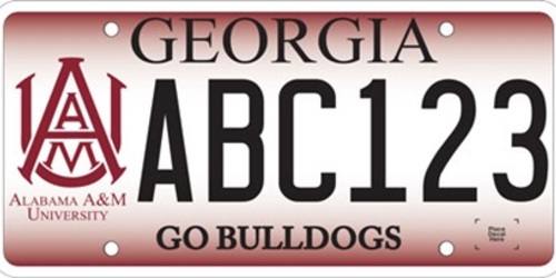 Alabama A & M University Plate