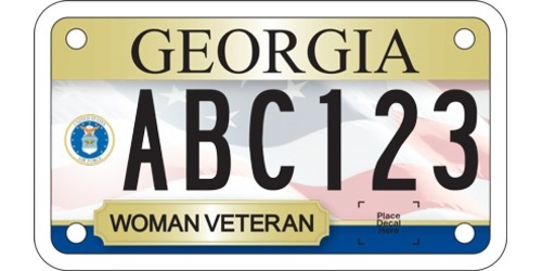 Woman Veteran Airforce - Motorcycle