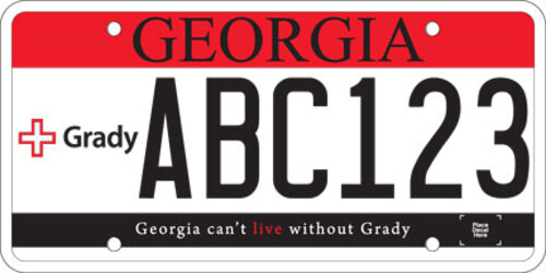 Grady Health Foundation - New plates are no longer available