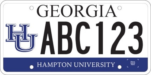 Hampton University Atlanta Alumni - New plates are no longer available