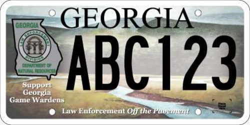 Georgia DNR Law Enforcement Plate