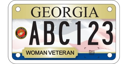 Woman Veteran Marine Corps - Motorcycle