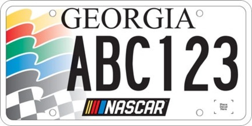 NASCAR Officially Licensed Registration Plate