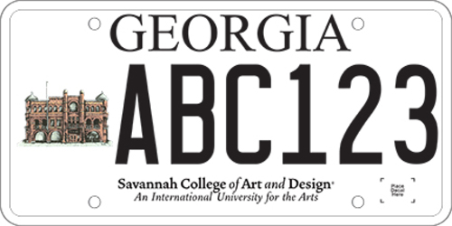 Savannah College of Art & Design - New plates are no longer available