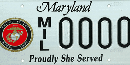 Proudly She Served United States Marine Corps