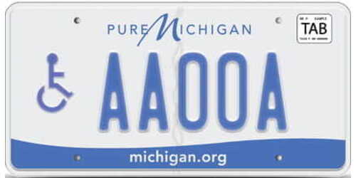 Disability plate