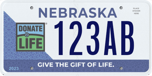 Donate Life License plates