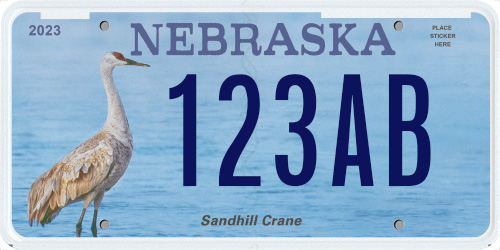 Wildlife Conservation Plates - Sandhill Crane plate