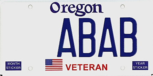 Veteran’s Plates