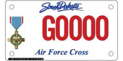 Air Force Cross Plates - Motorcycle