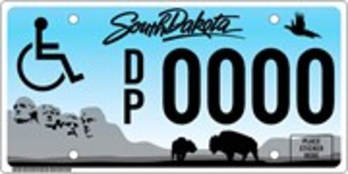 Permanently Disabled Person Plates
