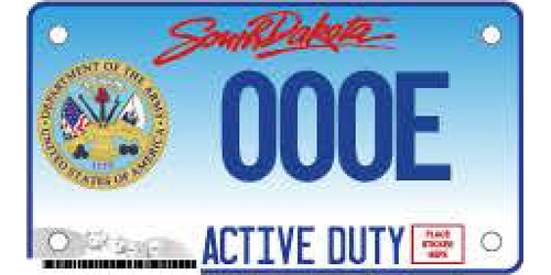 Marine Vehicle Plate - Active Duty
