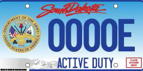 Coast Guard Vehicle Plate - Active Duty