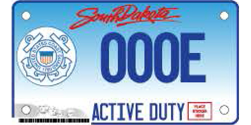 Air Force Motorcycle Plate - Active Duty