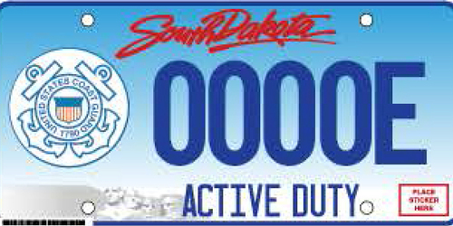 Navy Vehicle Plate - Active Duty