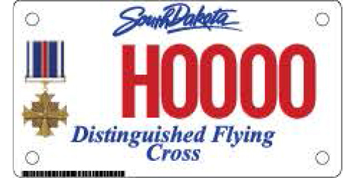 Distinguished Flying Cross Plates - Motorcycle