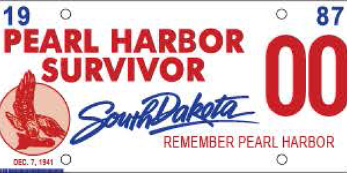 Pearl Harbor Survivor Plates