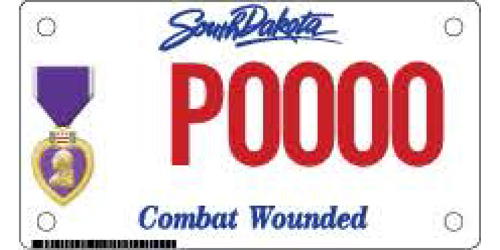 Purple Heart Plates - Motorcycle
