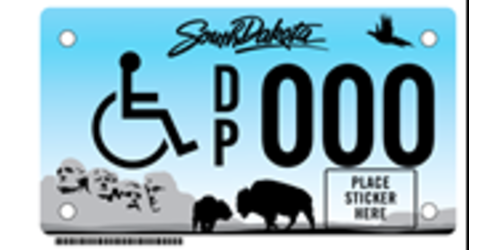 Permanently Disabled Person - Motorcycle Plate