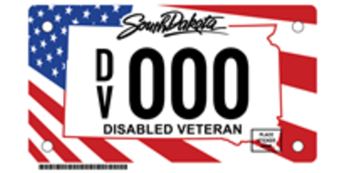 Disabled Veteran Plates - Motorcycle (State)