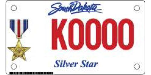 Silver Star Plates - Motorcycle