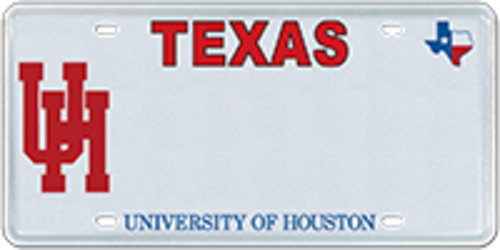University of Houston - State Plate