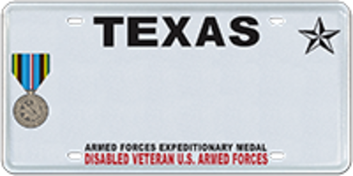 Disabled Veteran with Armed Forces Expeditionary Medal