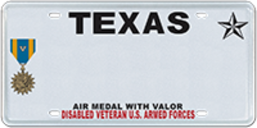 Disabled Veteran with Air Medal with Valor