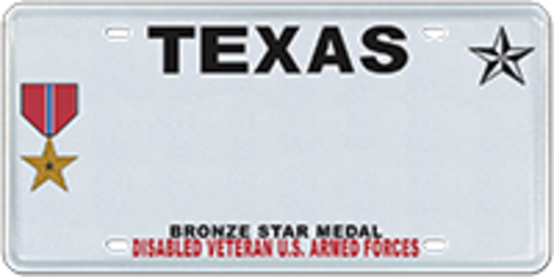 Disabled Veteran with Bronze Star Medal