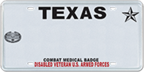 Disabled Veteran with Combat Medical Badge