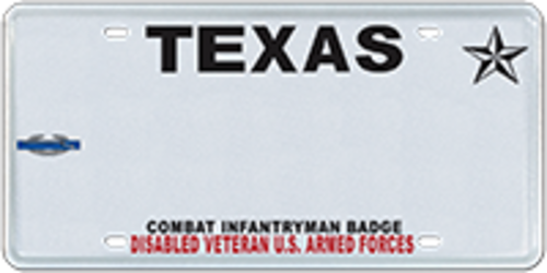 Disabled Veteran with Combat Infantryman Badge