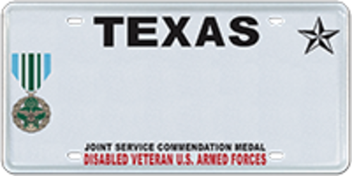 Disabled Veteran with Commendation Medal with Valor Joint Services
