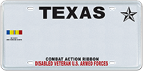 Disabled Veteran with Combat Action Ribbon, Navy and Marine Corps