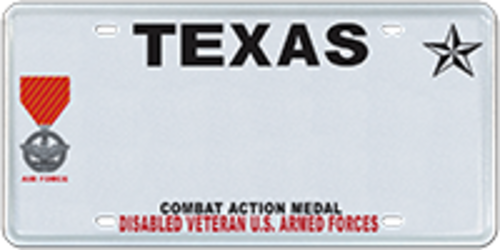 Disabled Veteran with Combat Action Medal