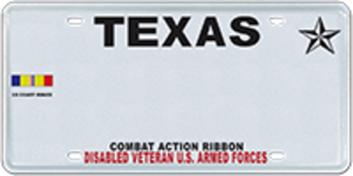 Disabled Veteran with Combat Action Ribbon, Coast Guard