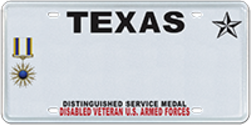 Disabled Veteran with Distinguished Service Medal, Air Force