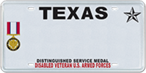 Disabled Veteran with Distinguished Service Medal, Army