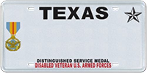 Disabled Veteran with Distinguished Service Medal, Department of Defense