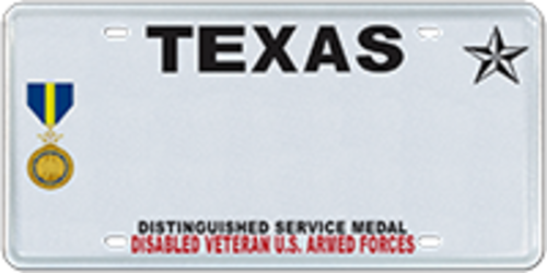 Disabled Veteran with Distinguished Service Medal, Navy
