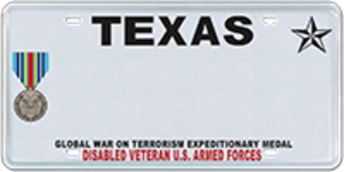 Disabled Veteran with Global War on Terrorism Expeditionary Medal
