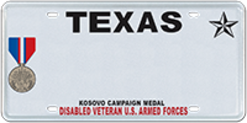 Disabled Veteran with Kosovo Campaign Medal