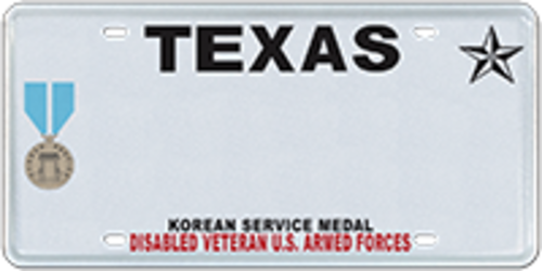 Disabled Veteran with Korean Service Medal