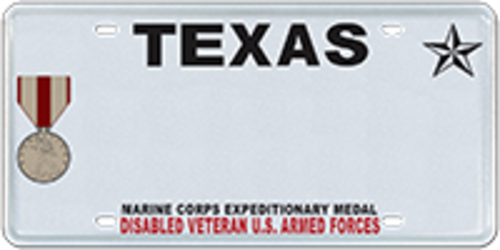 Disabled Veteran with Marine Corps Expeditionary Medal