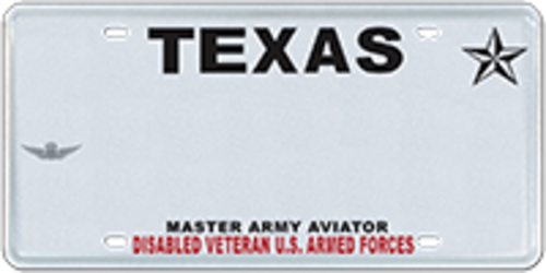 Disabled Veteran with Master Army Aviator Badge
